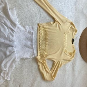 New Yellow crop top